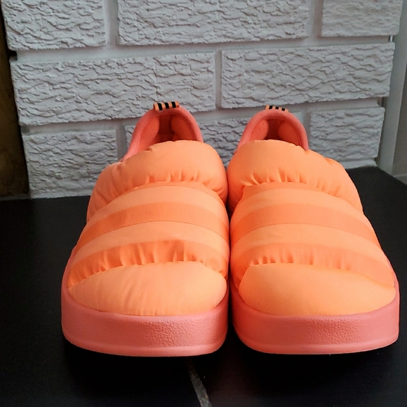 Adidas Unisex Puffylette Beam Orange Slip-On Outdoor Cabincore Shoes Sz 8 - Picture 3 of 16